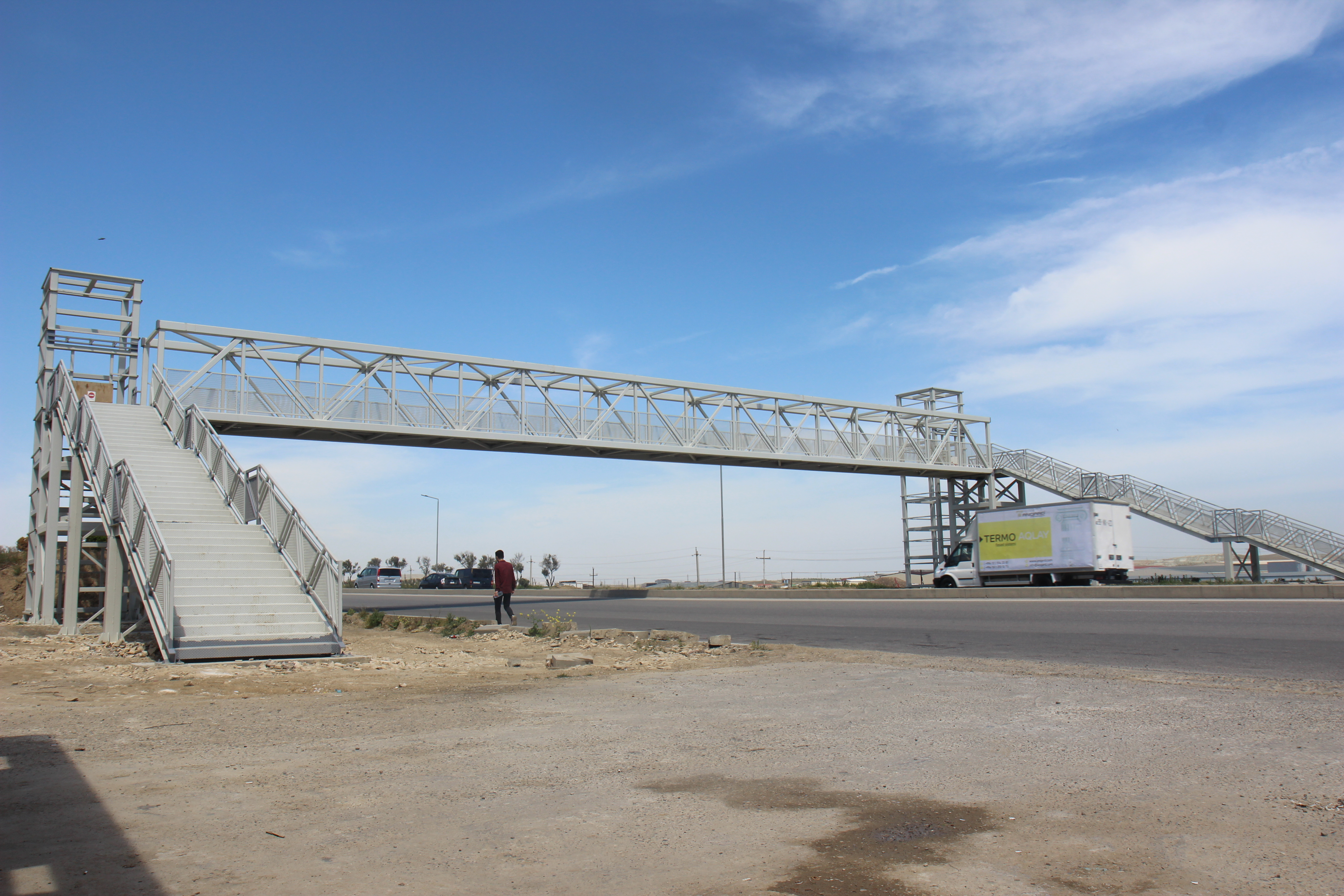 Engineering a pedestrian crossing for 21.4 km of the M-4 Baku-Shamakhi-Yevlakh highway