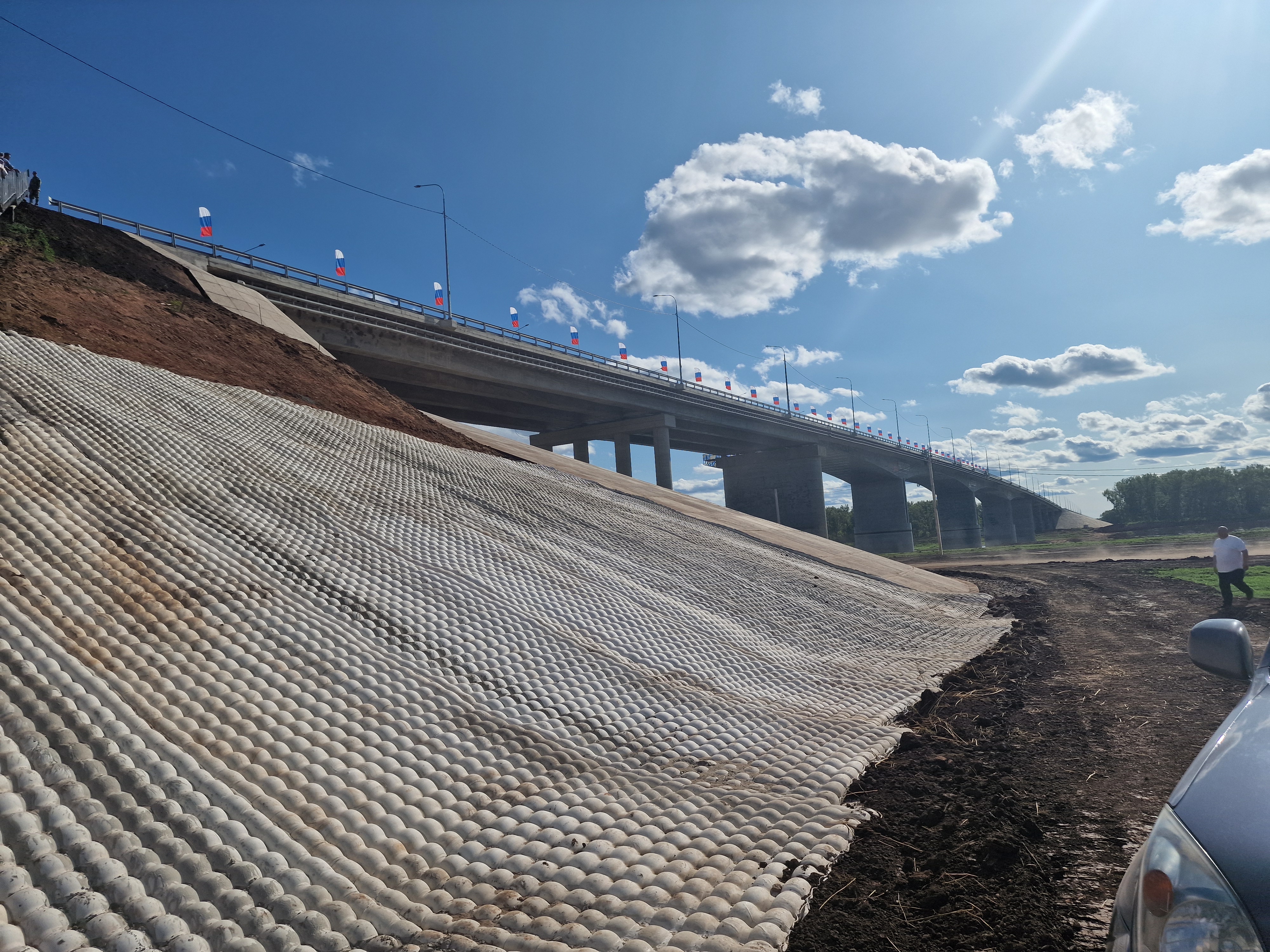 The ceremonial opening of the new section of the M-12 "Vostok" expressway took place